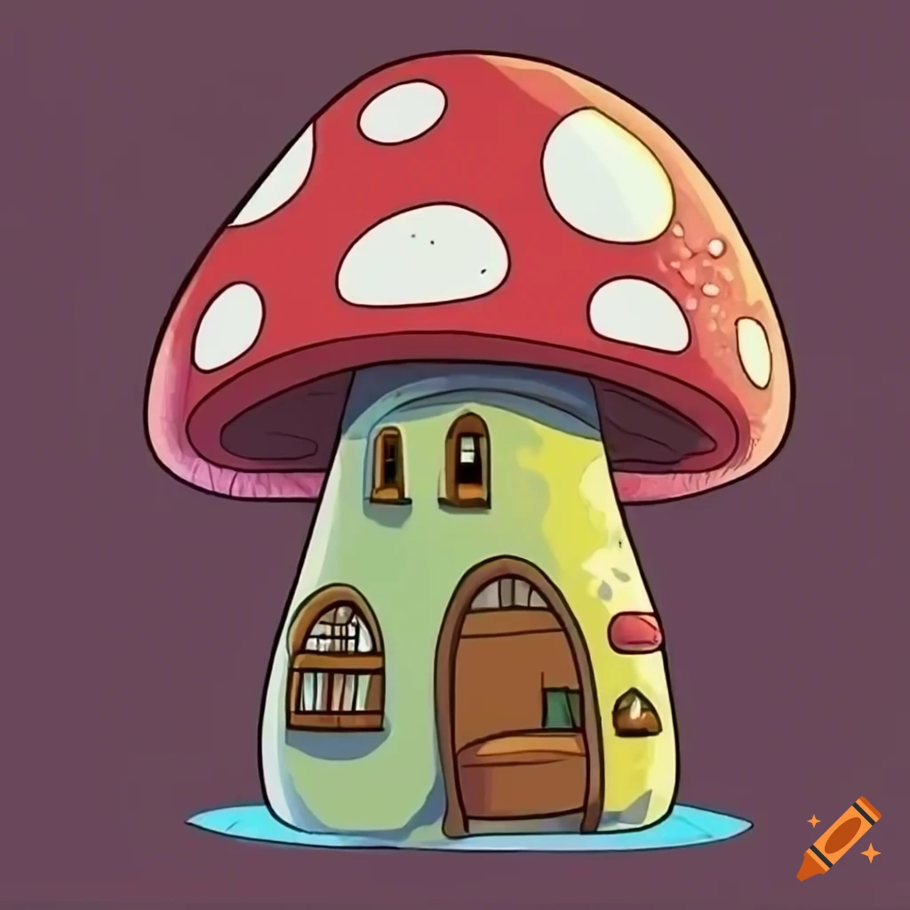 Red mushrooms cartoon drawing style 30819426 Vector Art at Vecteezy