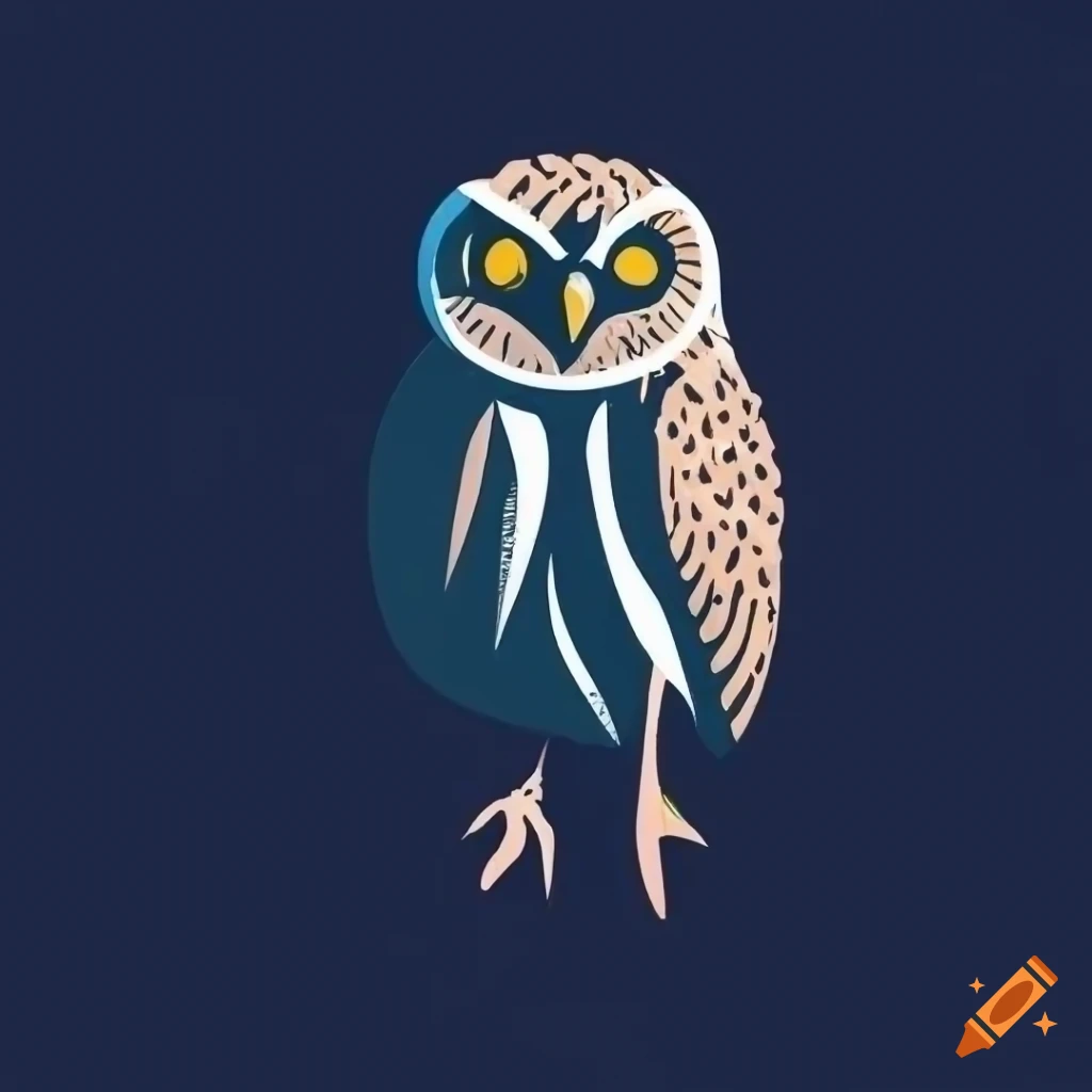 geometric-black-and-white-logo-of-a-burrowing-owl-on-craiyon