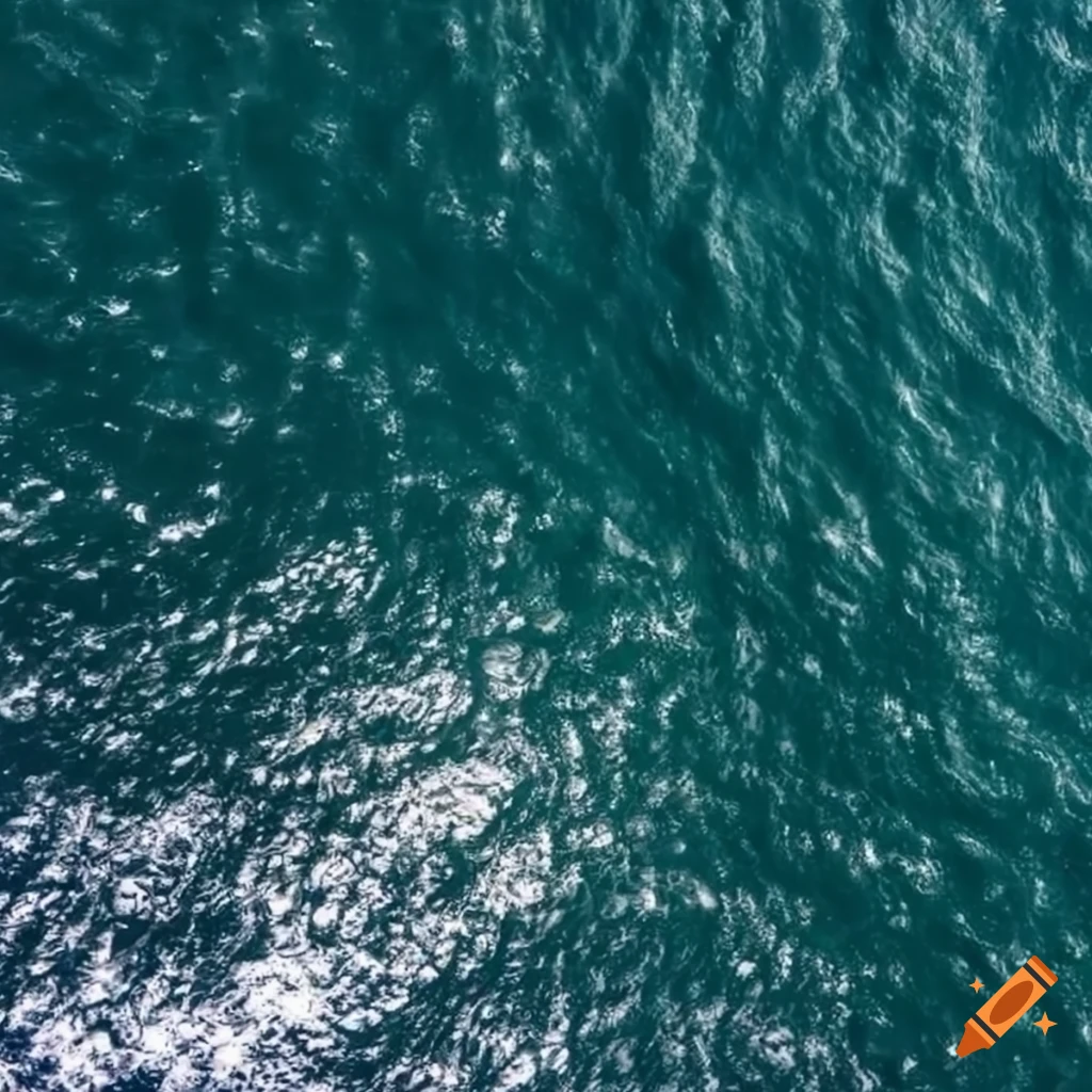 aerial view of the open ocean