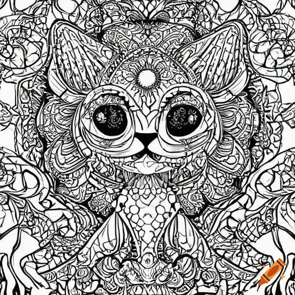 Coloring page for adults, mandala, dog image labrador, white background,  clean line art, fine line art on Craiyon
