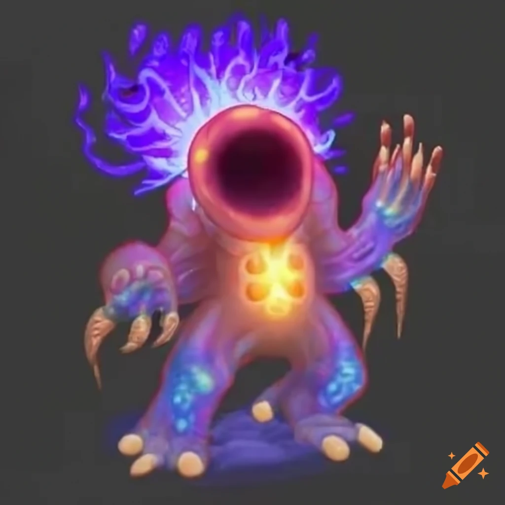 Plasma creature from my singing monsters on Craiyon