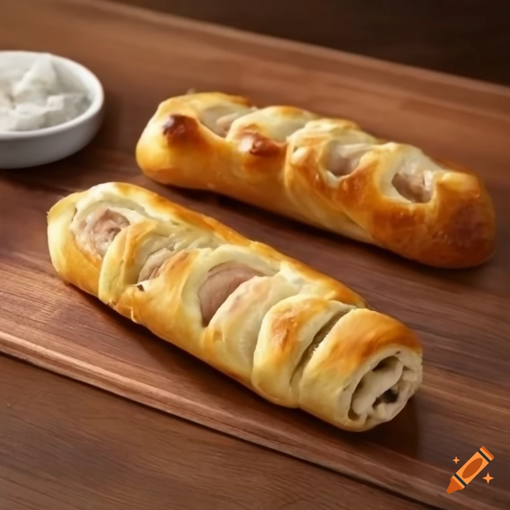 delicious sausage roll snack