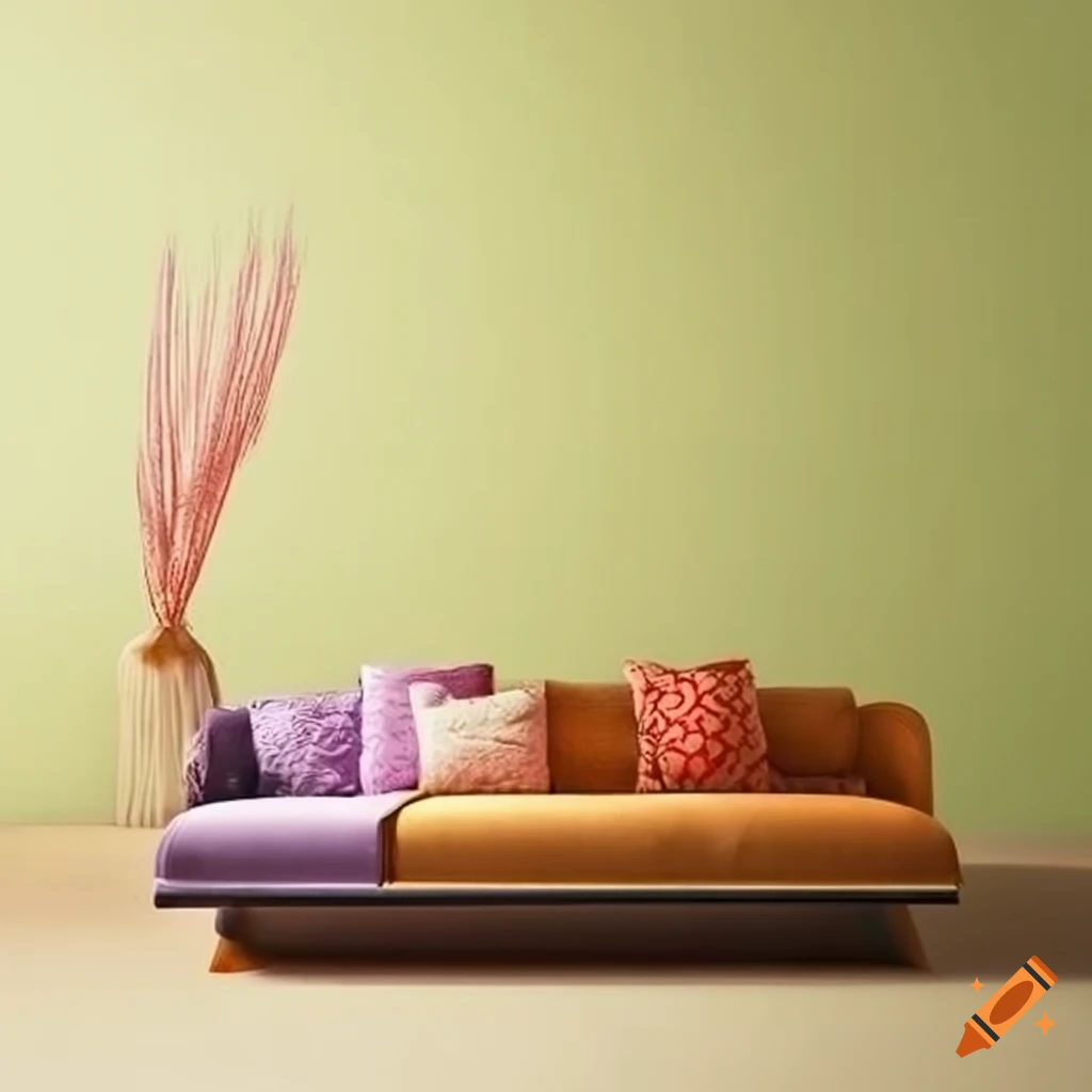 Retro styled living room for babies