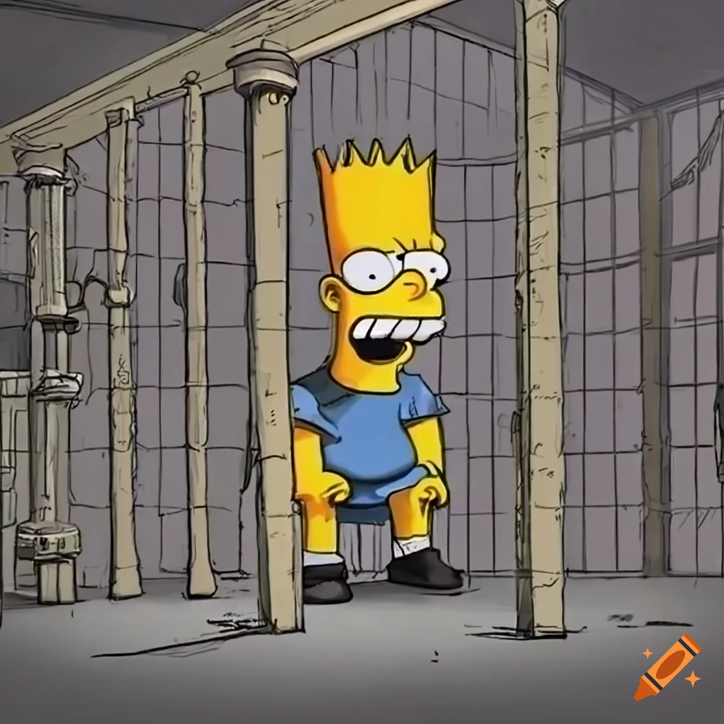Bart Simpson In Jail 