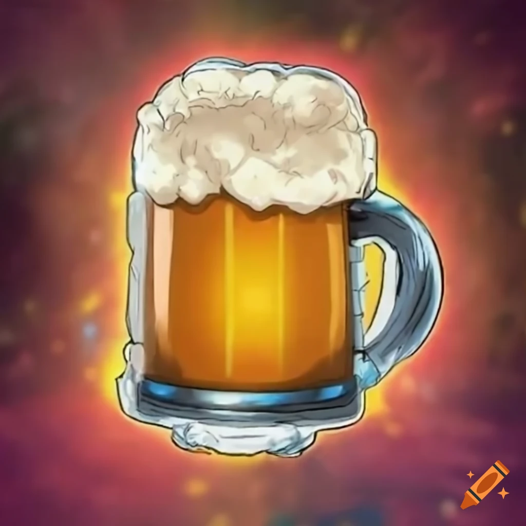Yu-Gi-Oh themed beer image card