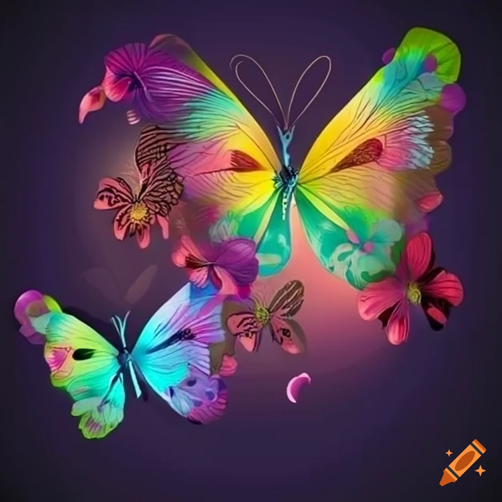 Premium Vector | Beautiful butterfly illustration silhouette