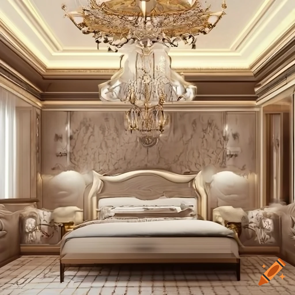 Luxury Bedroom Interior Design On Craiyon