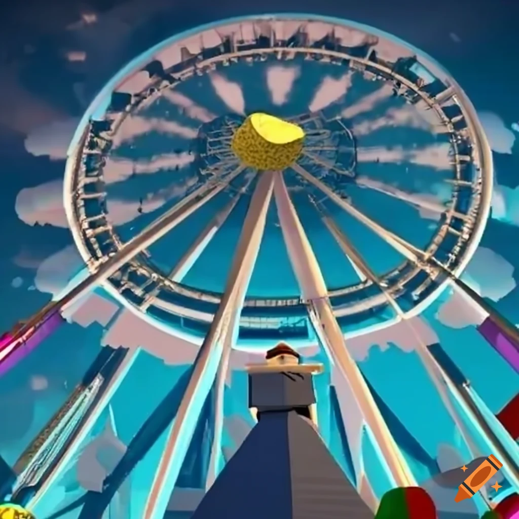 Roblox ferris wheel with adventure theme on Craiyon