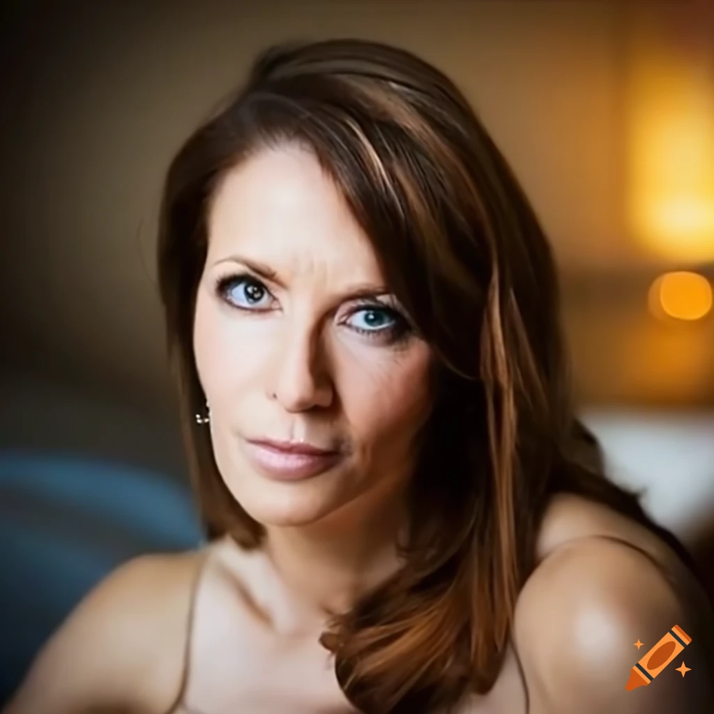 Darya Folsom relaxing on a couch