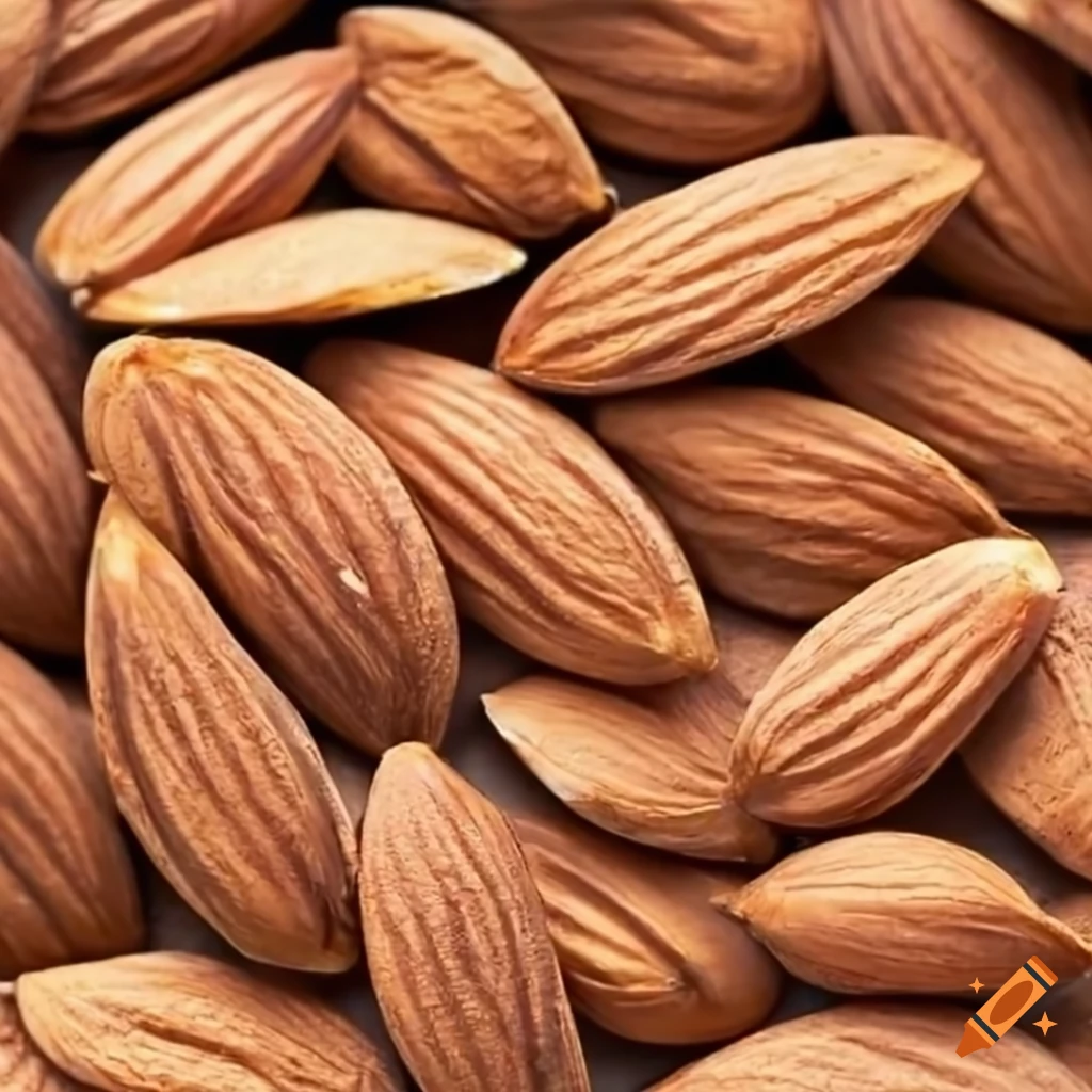 bowl of toasted almond seeds