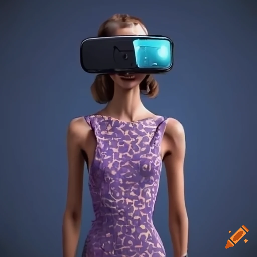 Virtual reality fashion tryons on Craiyon