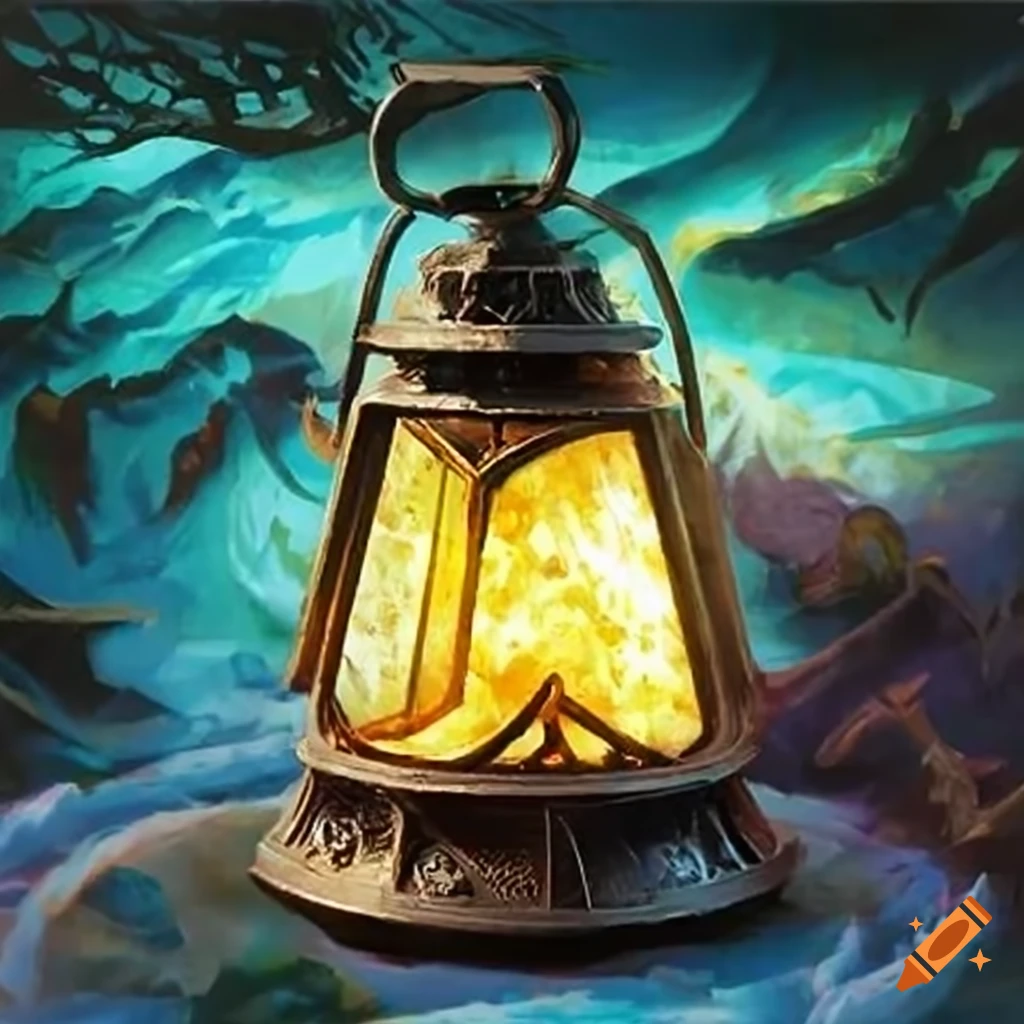 Metal lantern in mtg art