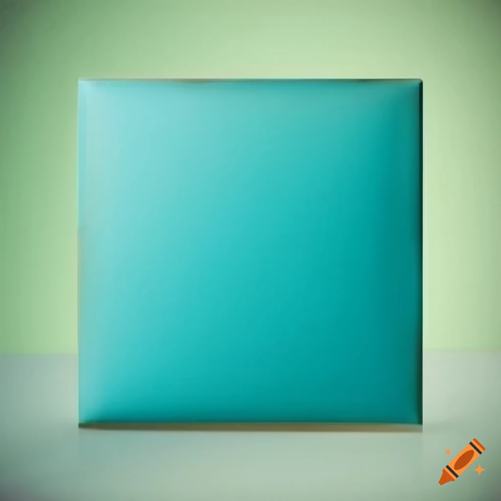 turquoise thin square frame