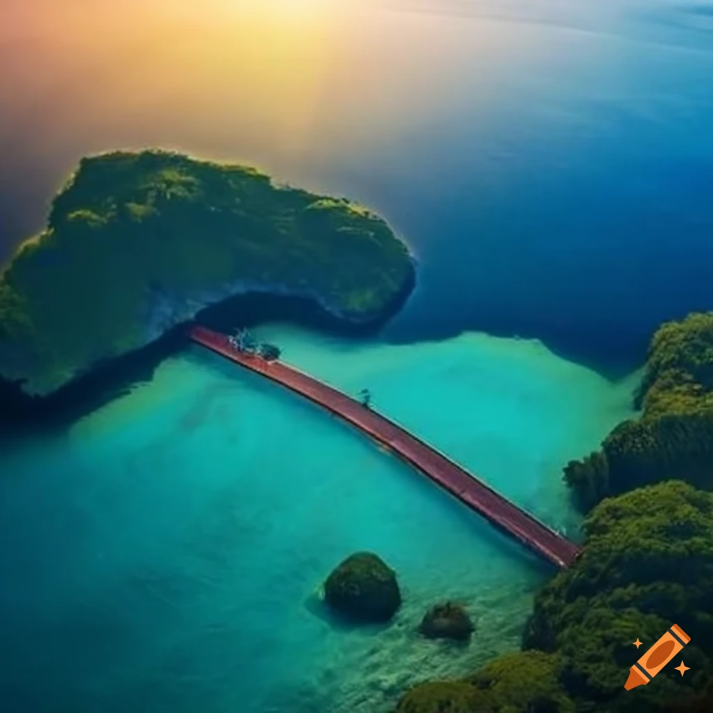 bridge connecting two islands
