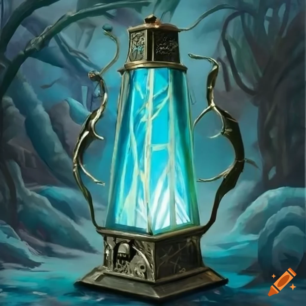 Metal lantern in mtg art