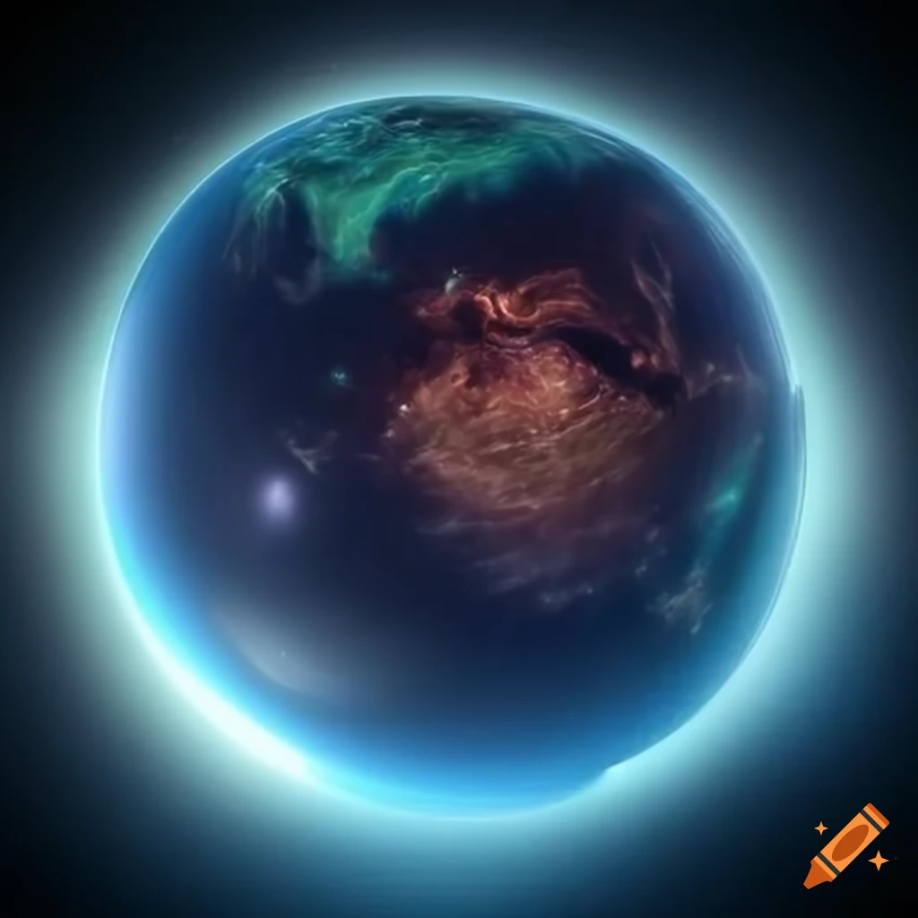 Ring World Texture Realistic depiction of a sci-fi ring world