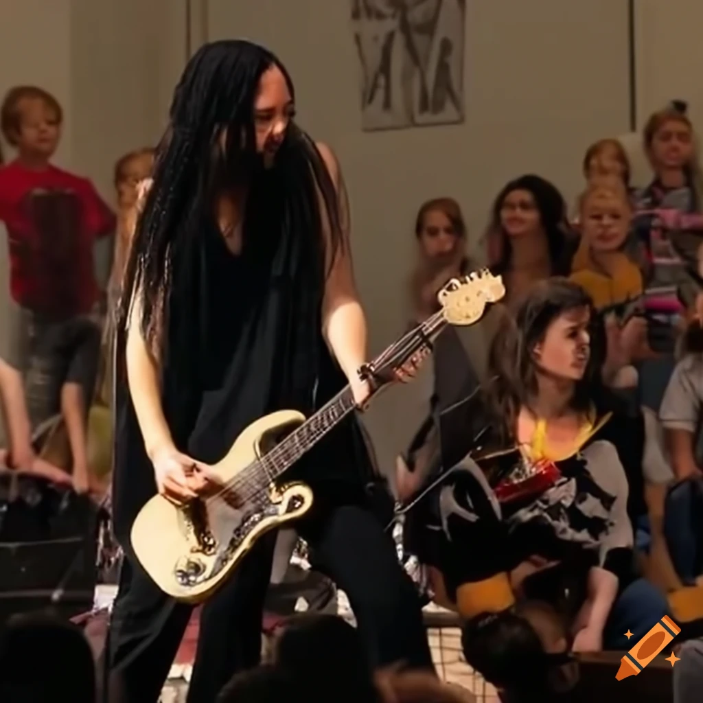 rock band Korn performing live