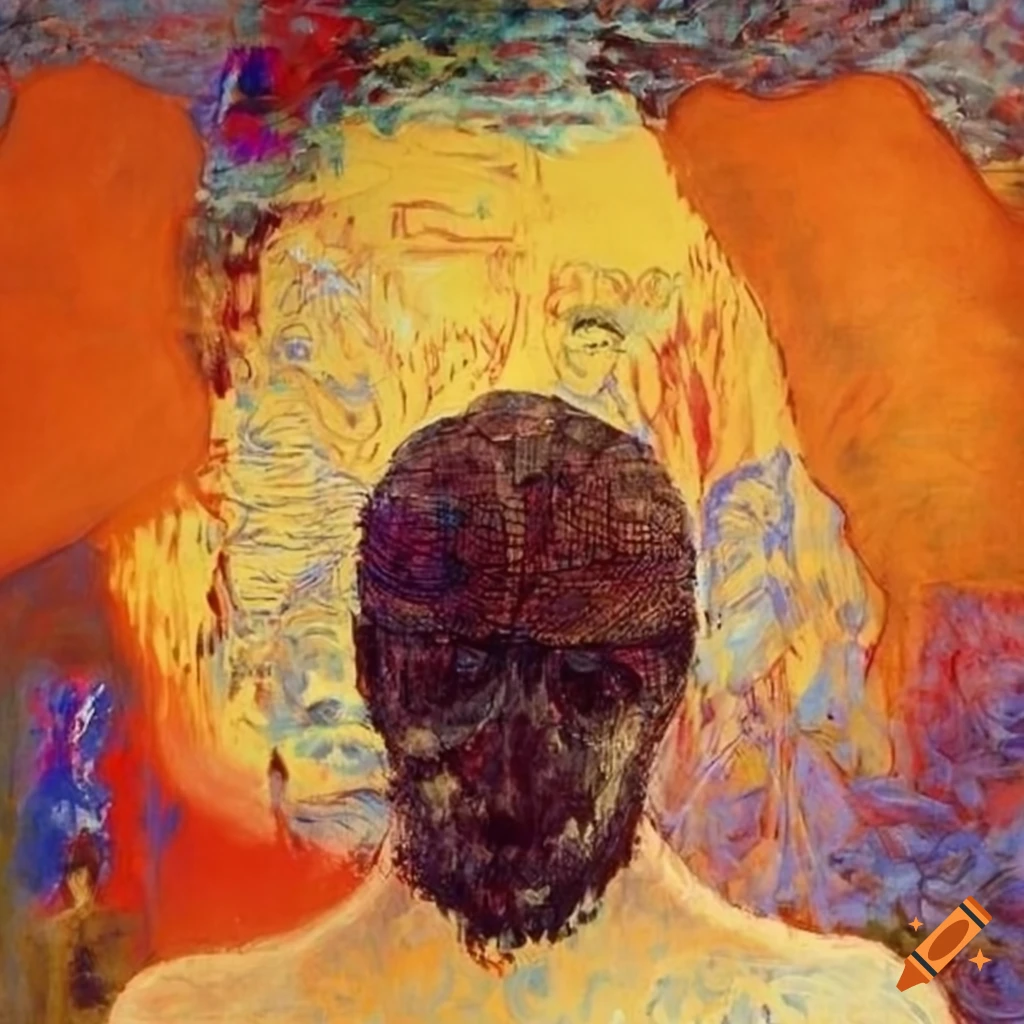 Artistic representation of aviators and disco-droid beings in a surreal ...