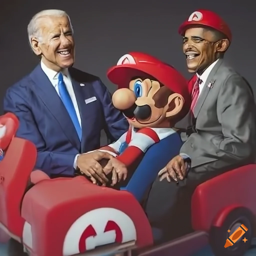 Joe Biden Playing Mario Kart With Obama 0912
