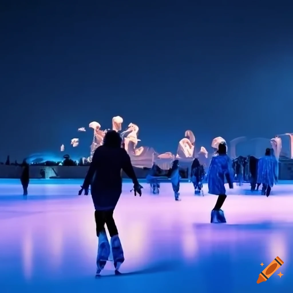 temporary ice rink in Cannes