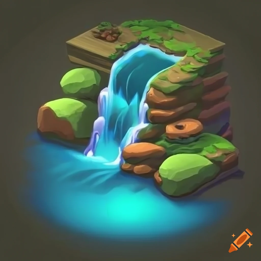 isometric-waterfall-in-a-video-game-style-on-craiyon