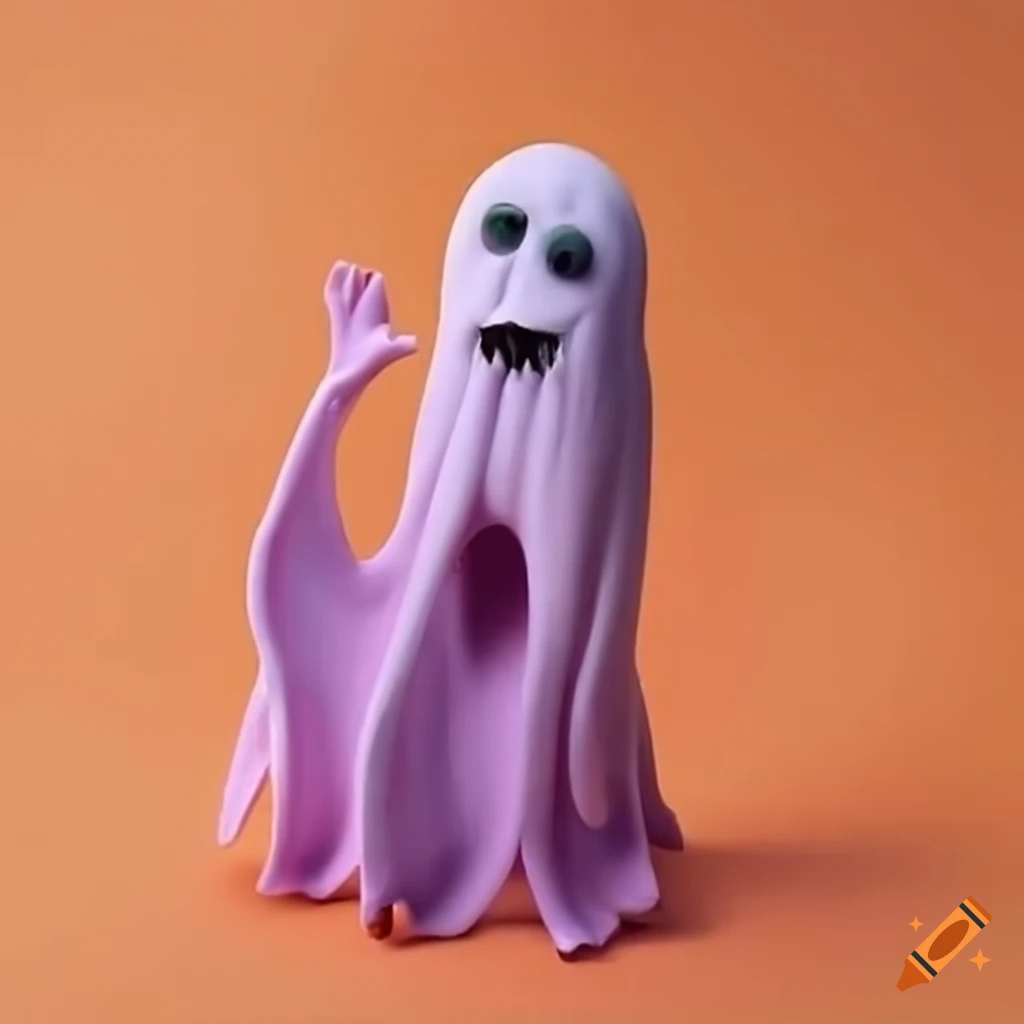 Plasticine ghost character