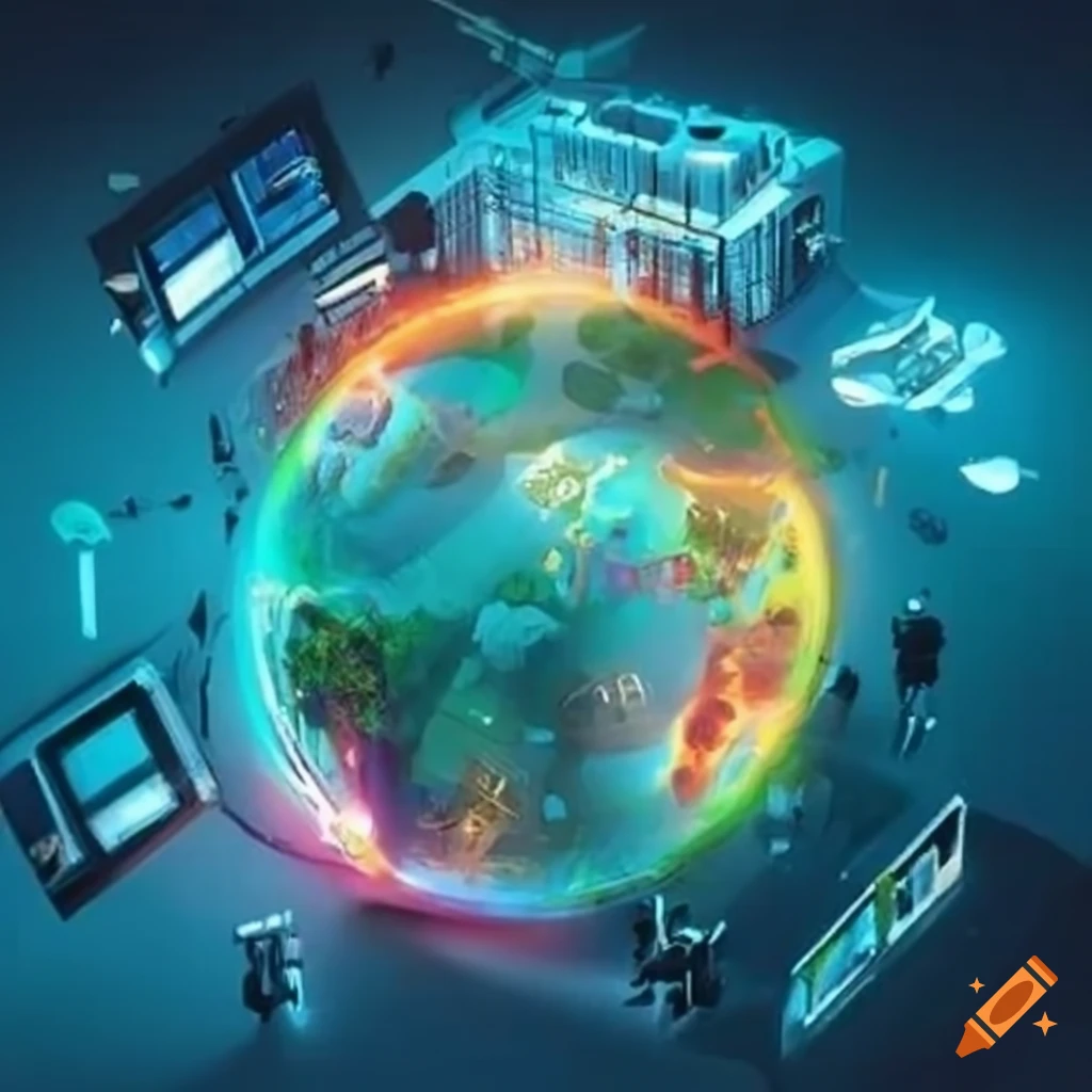 Illustration of coding innovation on Craiyon
