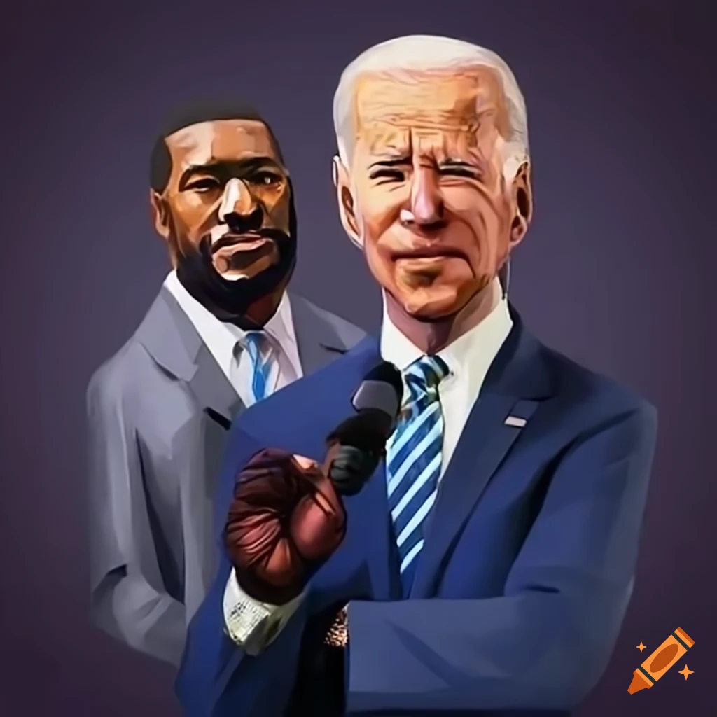 photo of Joe Biden with George Floyd