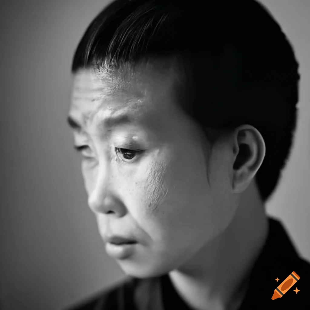 close up portrait of a mourning person at a funeral