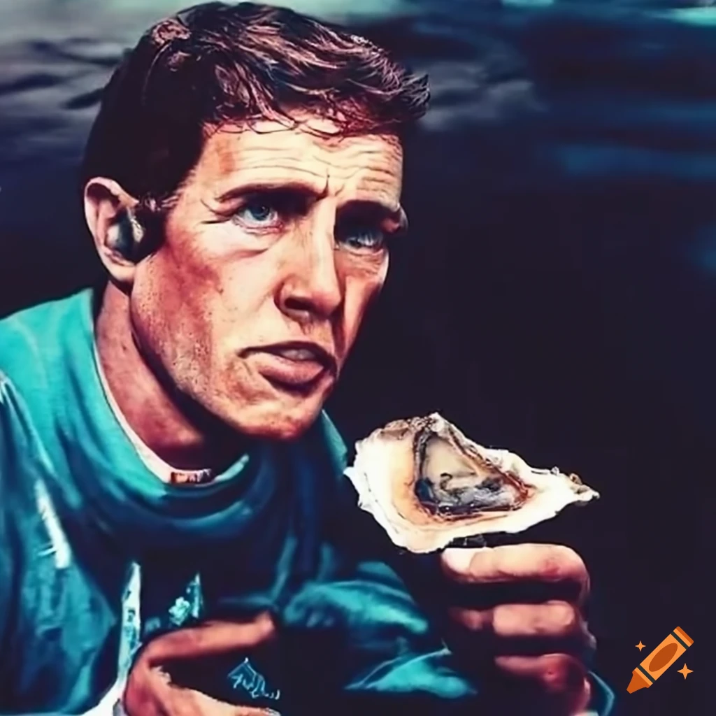 Ken Miles Racing Driver Enjoying Oysters On Craiyon Ken miles racing driver enjoying oysters on craiyon