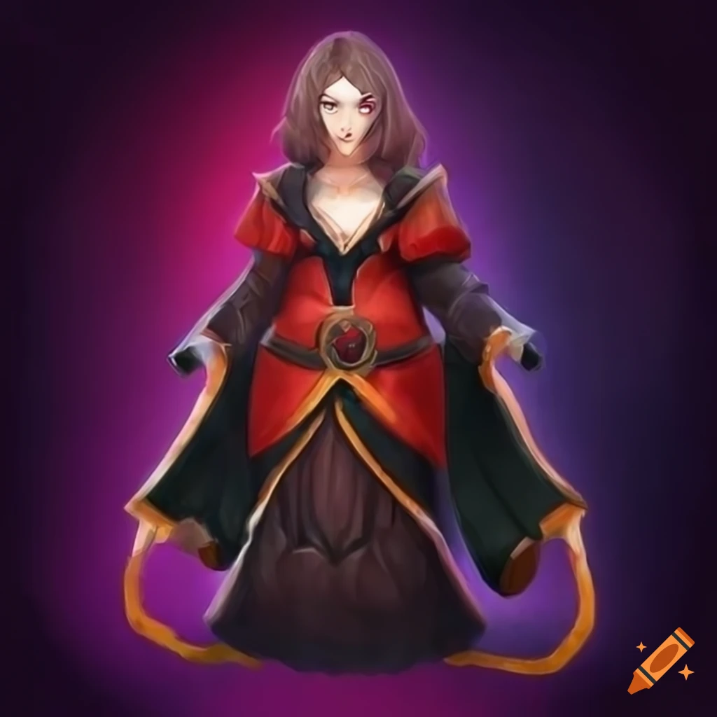 Female Warlock Character From Dota 2 9282