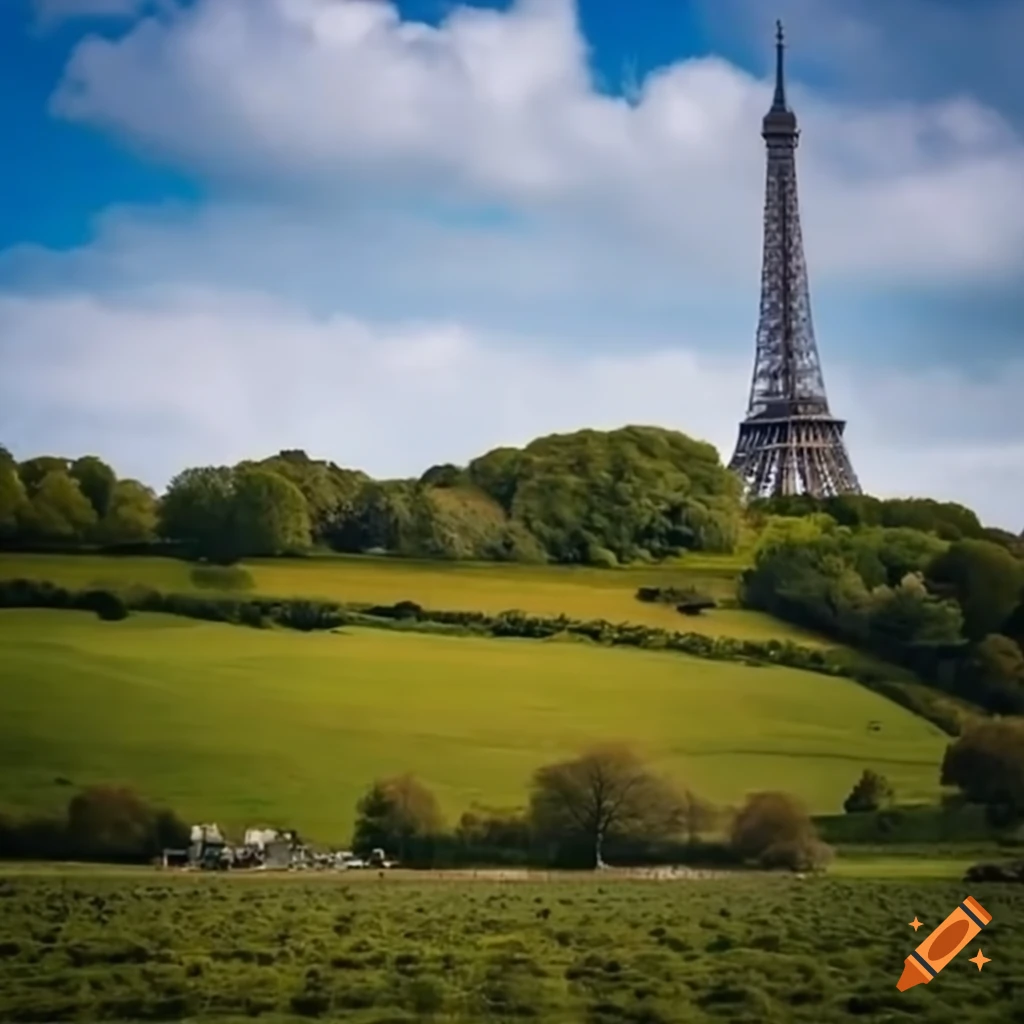 Eiffel Tower in the Irish countryside