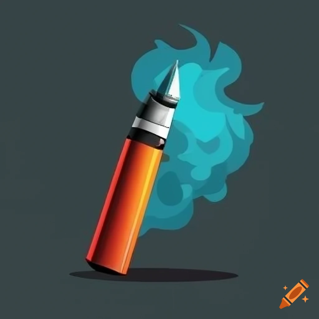 vector illustration of a vape device