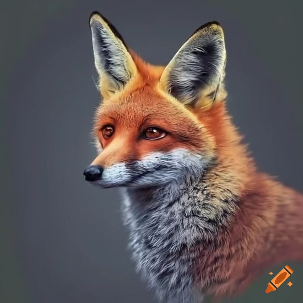 artistic representation of a fox