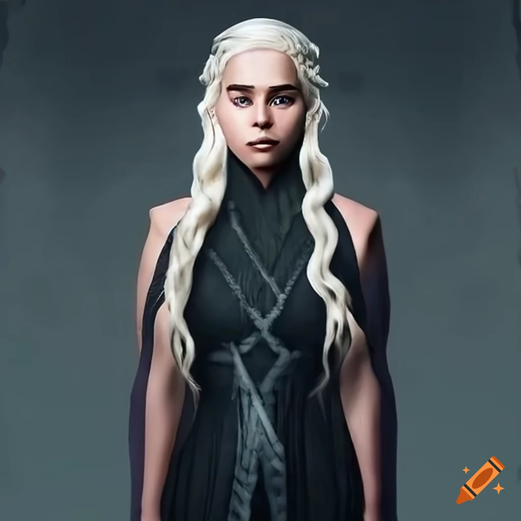 Daenerys Targaryen In A Dark Outfit
