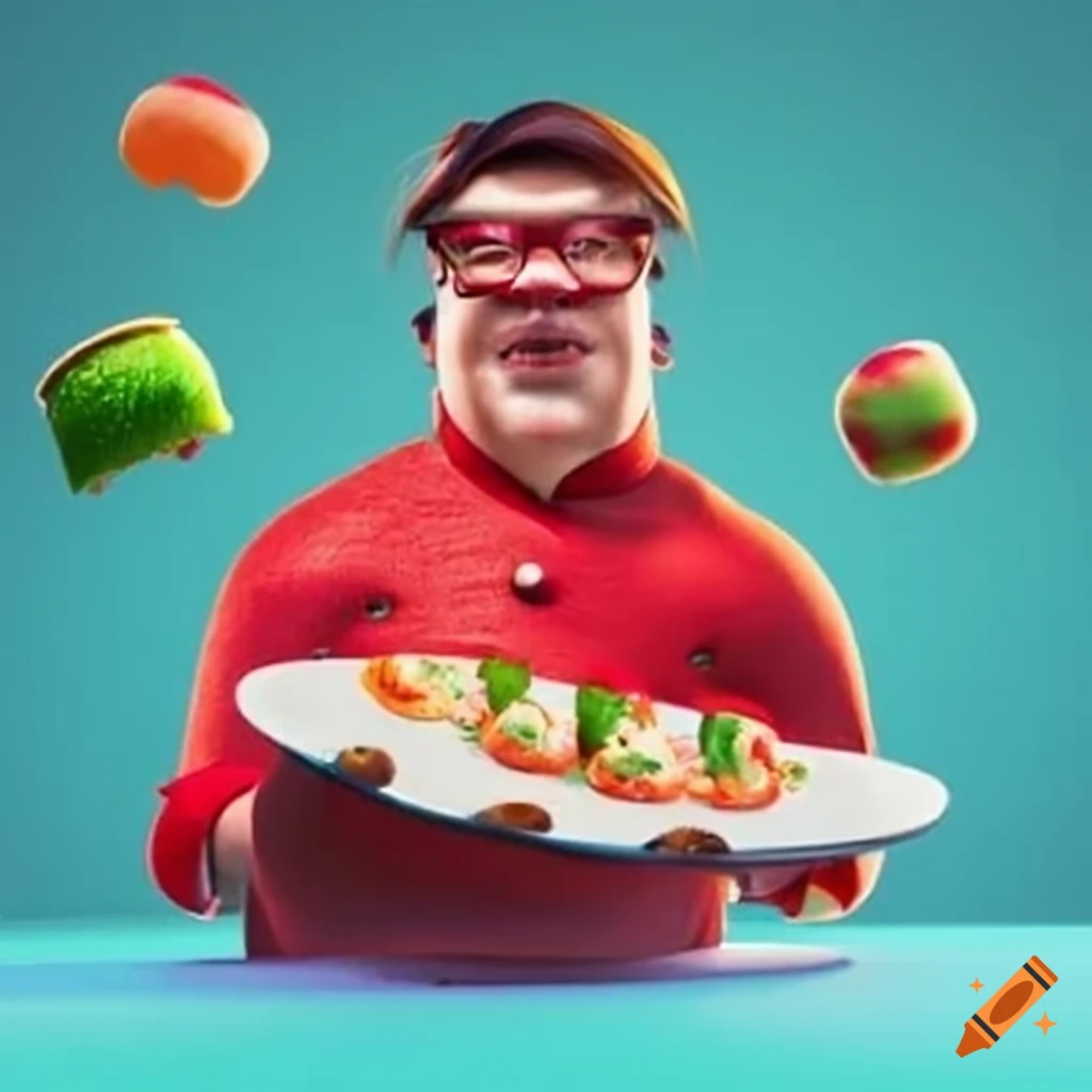 chef presenting food outdoors