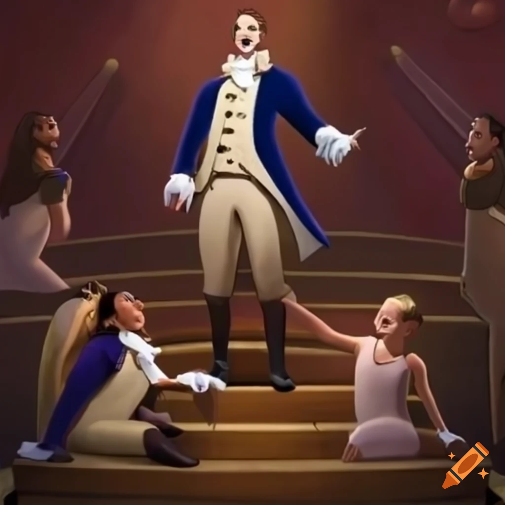 animated poster for Hamilton: The Animated Movie