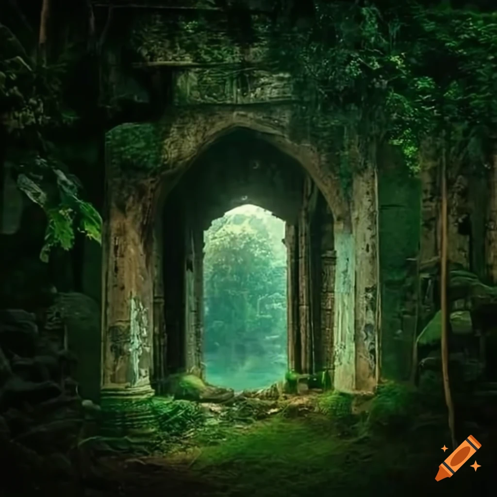 ancient-temple-in-the-jungle-with-stone-entrance-door-on-craiyon
