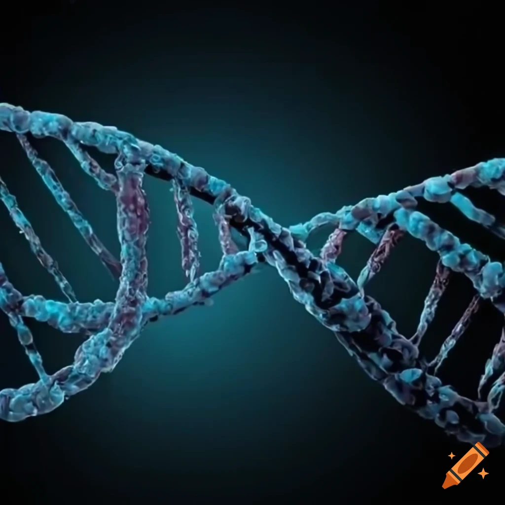 visualization of DNA strands and genetic data