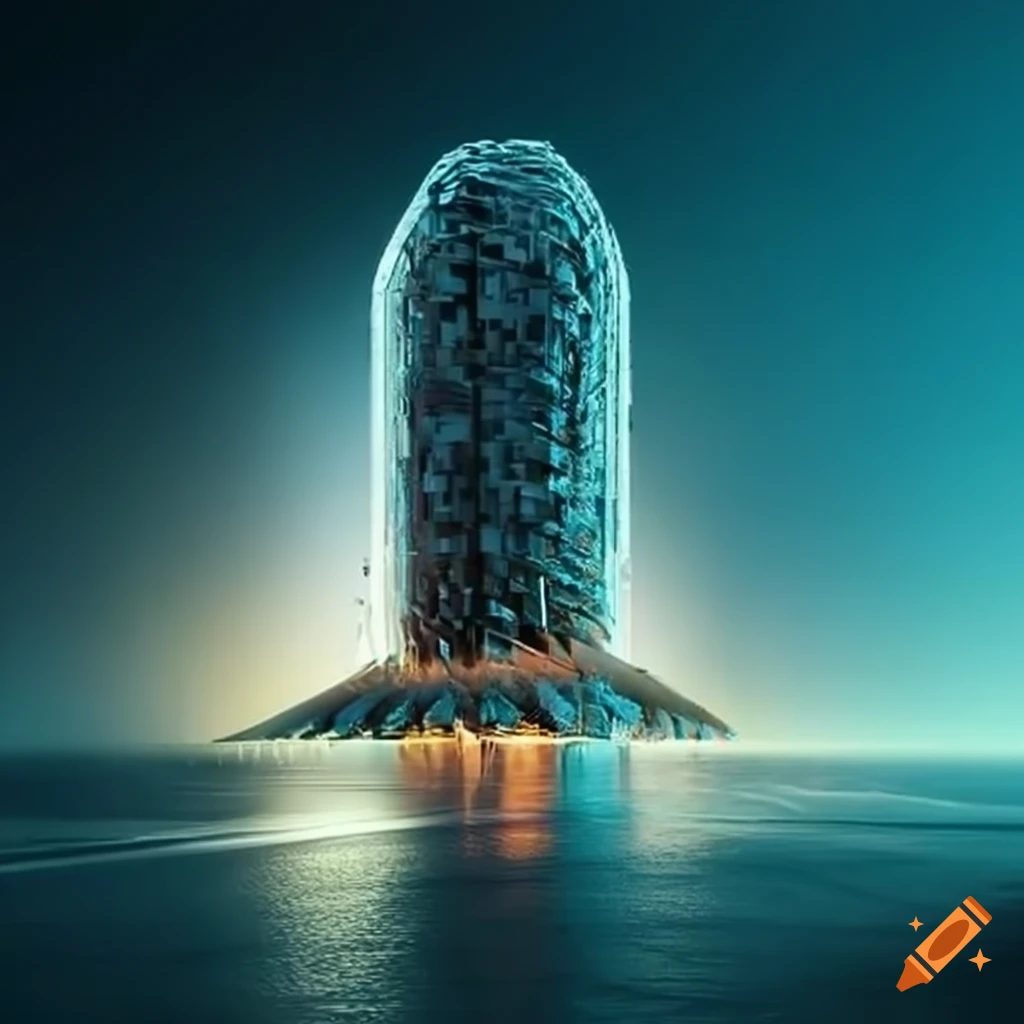 Digital Representation Of A Futuristic Rice Warehouse On Craiyon
