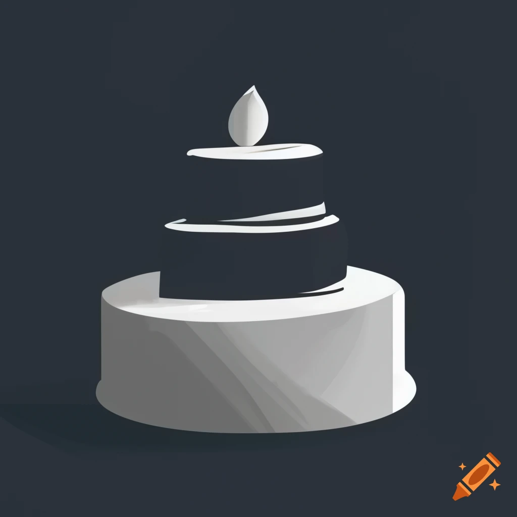 Premium Vector | Cake in lines logo