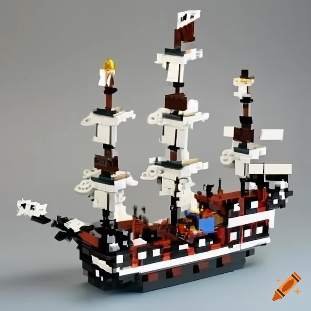 Product photo of lego pirate ship on Craiyon
