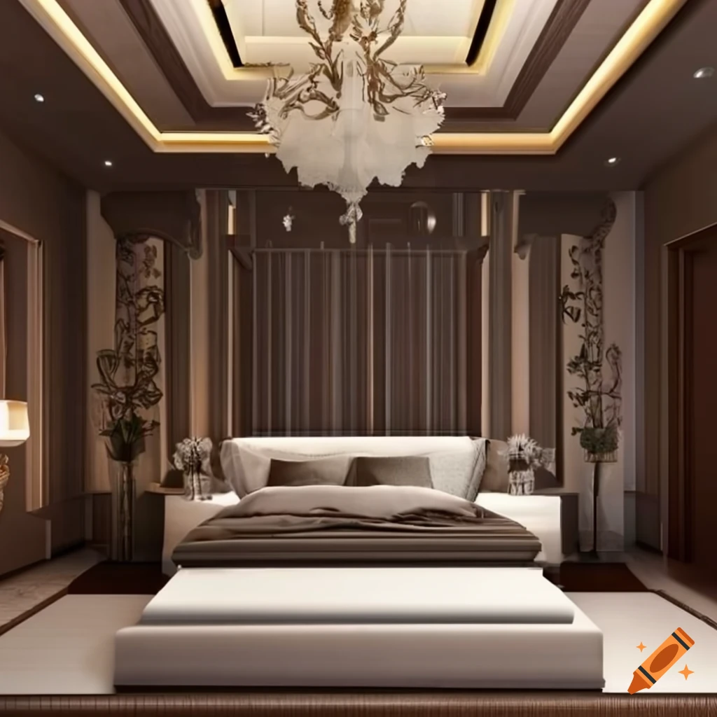Luxury Bedroom Interior Design On Craiyon