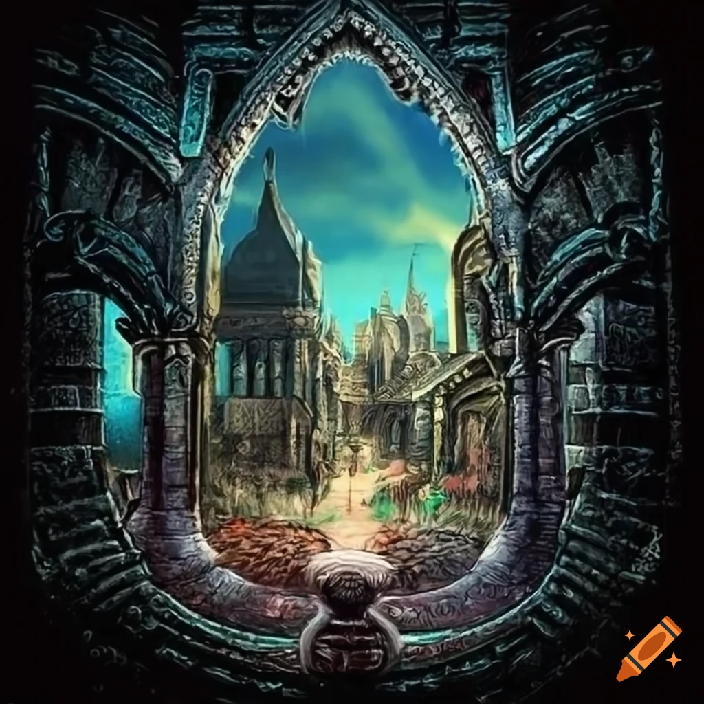 solarpunk art inspired by Anne Stokes and Remedios Varo