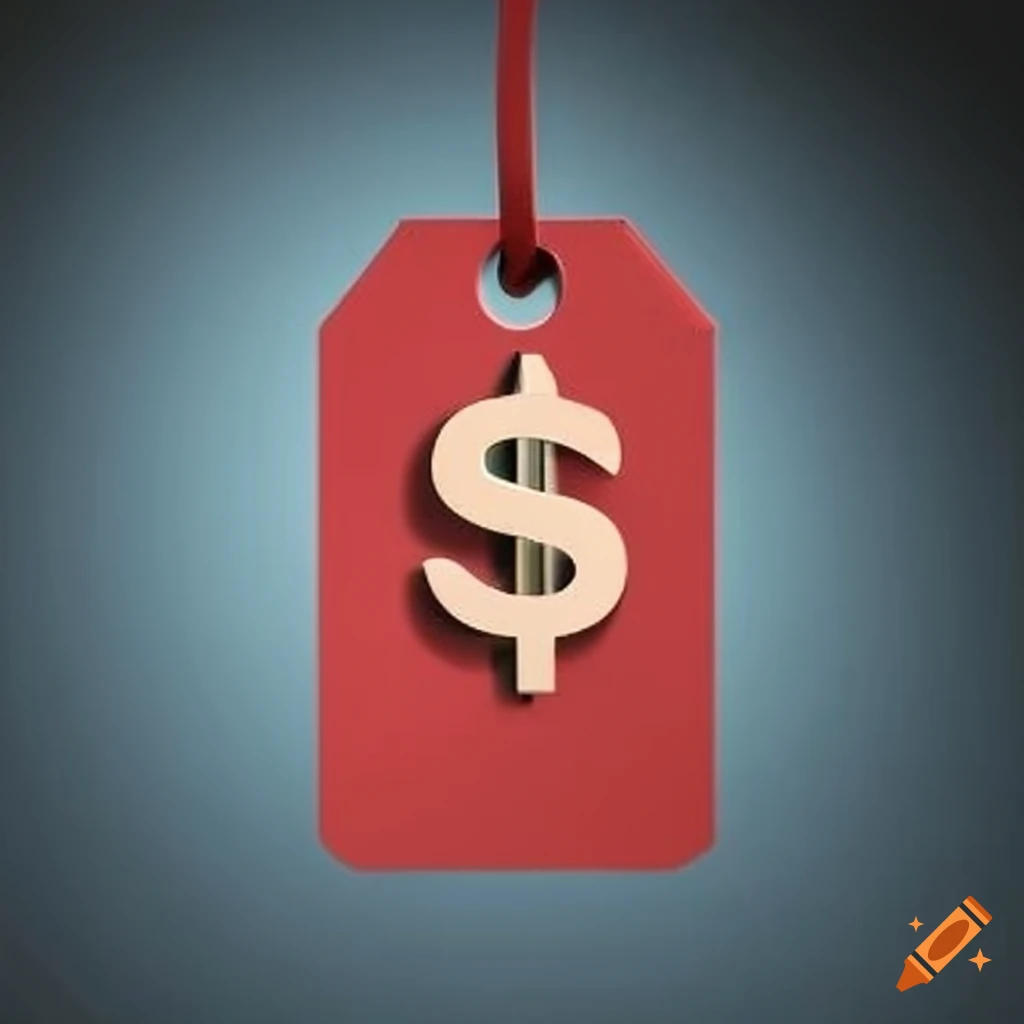 Elegant Dollar Sign Price Tag