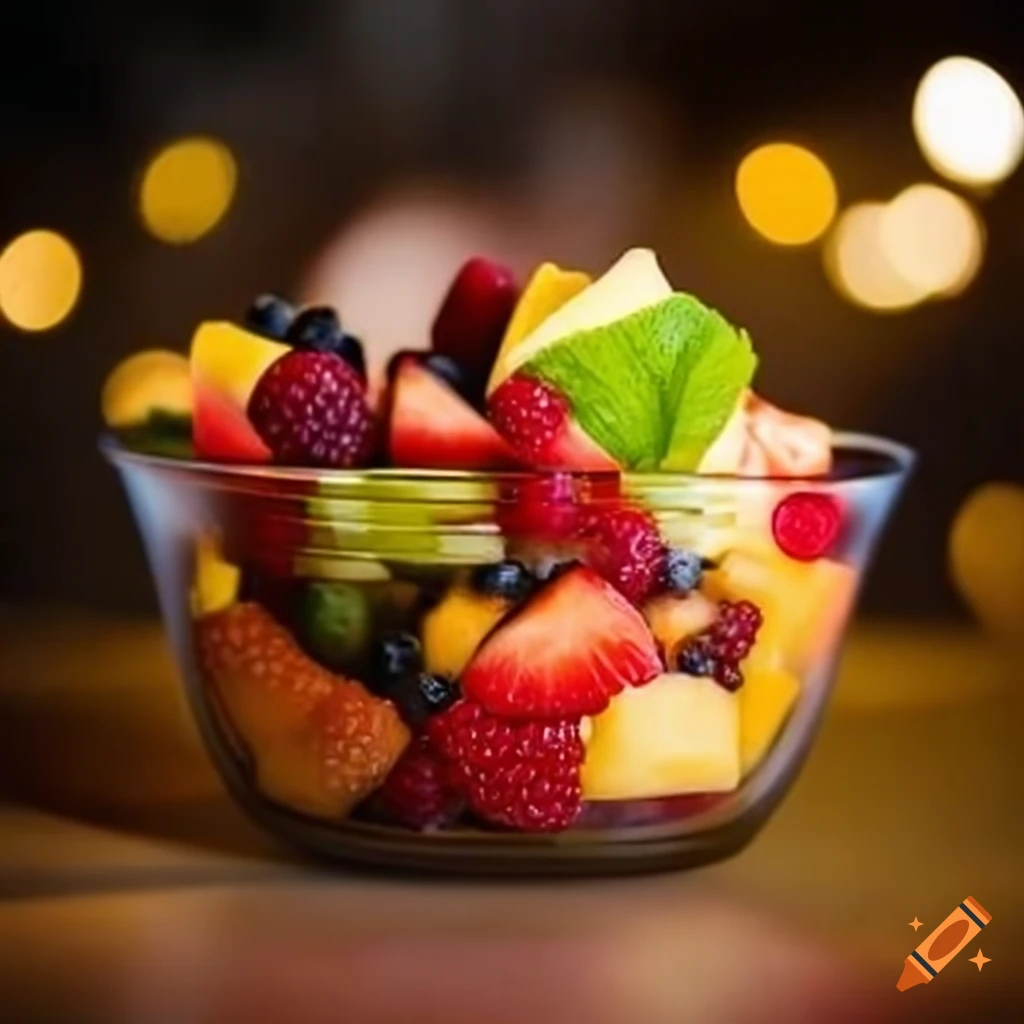 fresh and colorful fruit salad