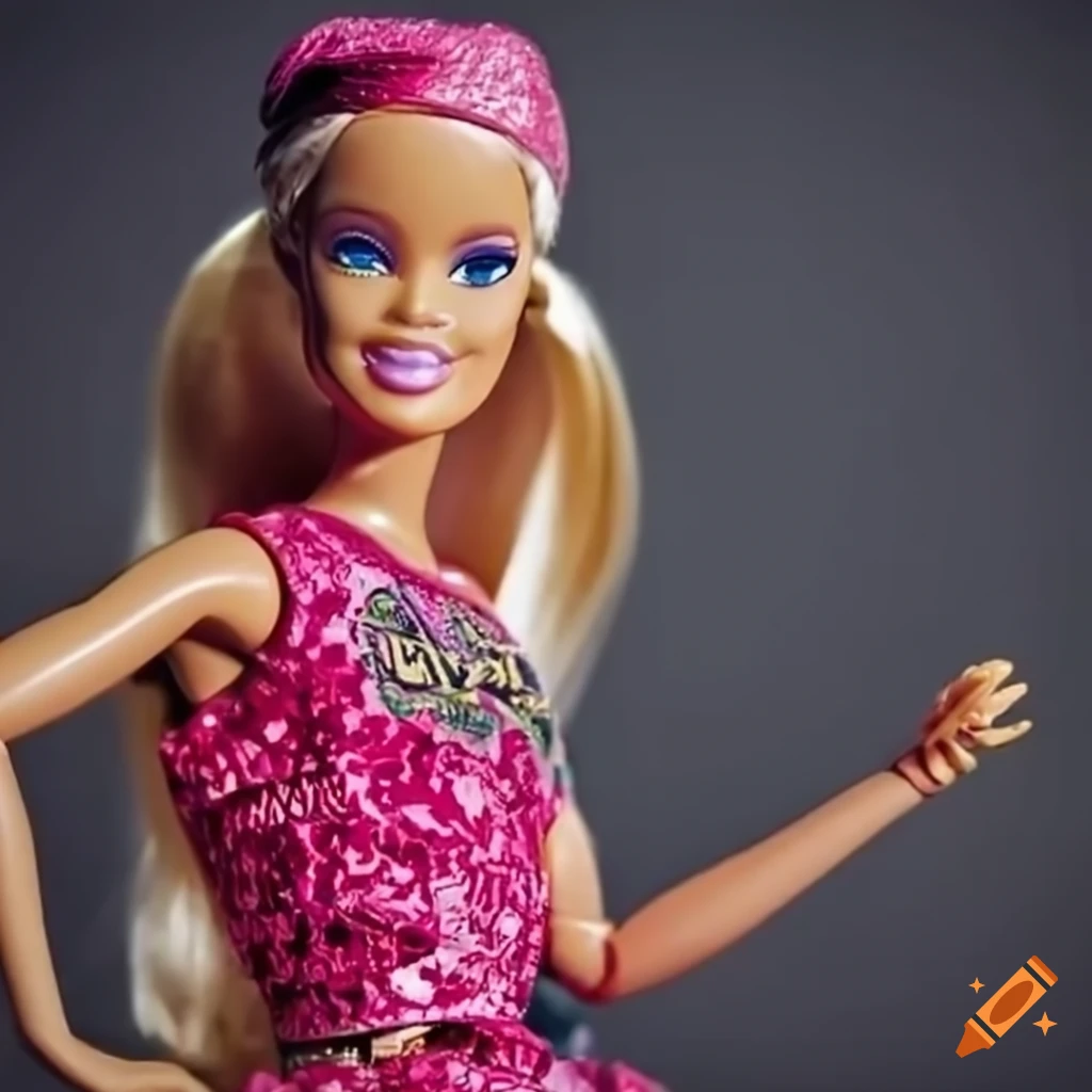 Rapper barbie doll on Craiyon