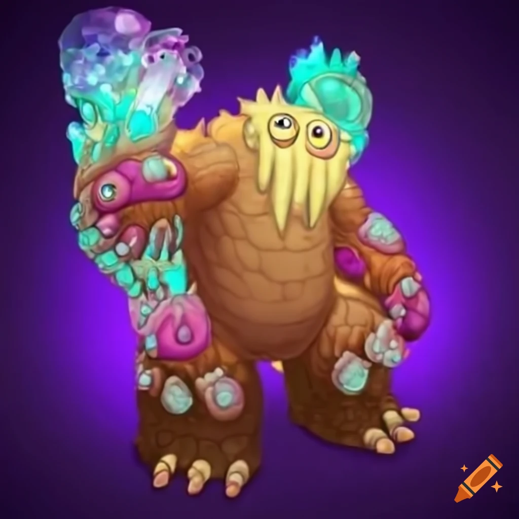 Crystal creature from the game my singing monsters