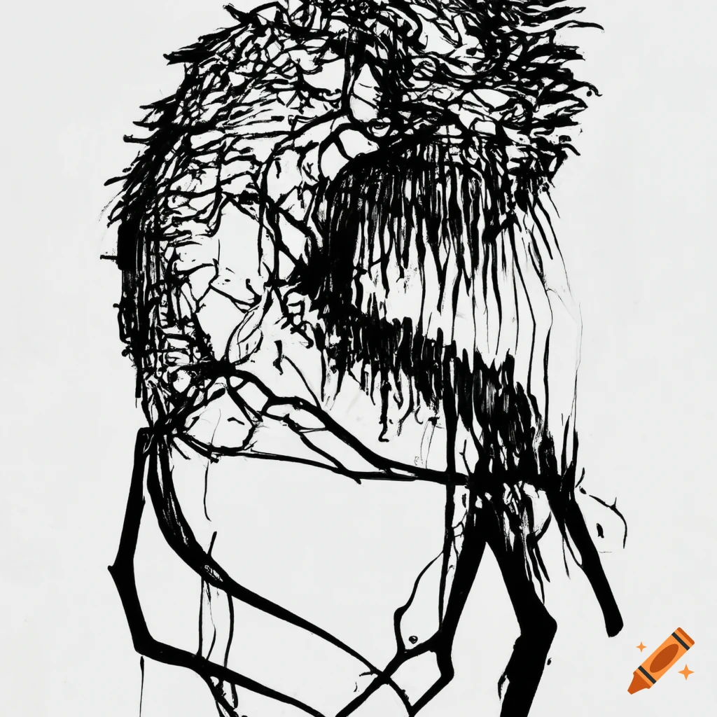 Ink Drawing Of Fear Personified On Craiyon