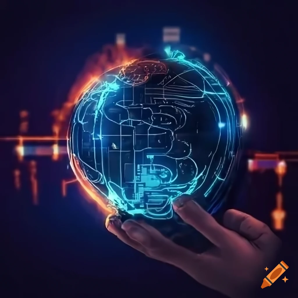 Construction firms adopting blockchain technology on Craiyon